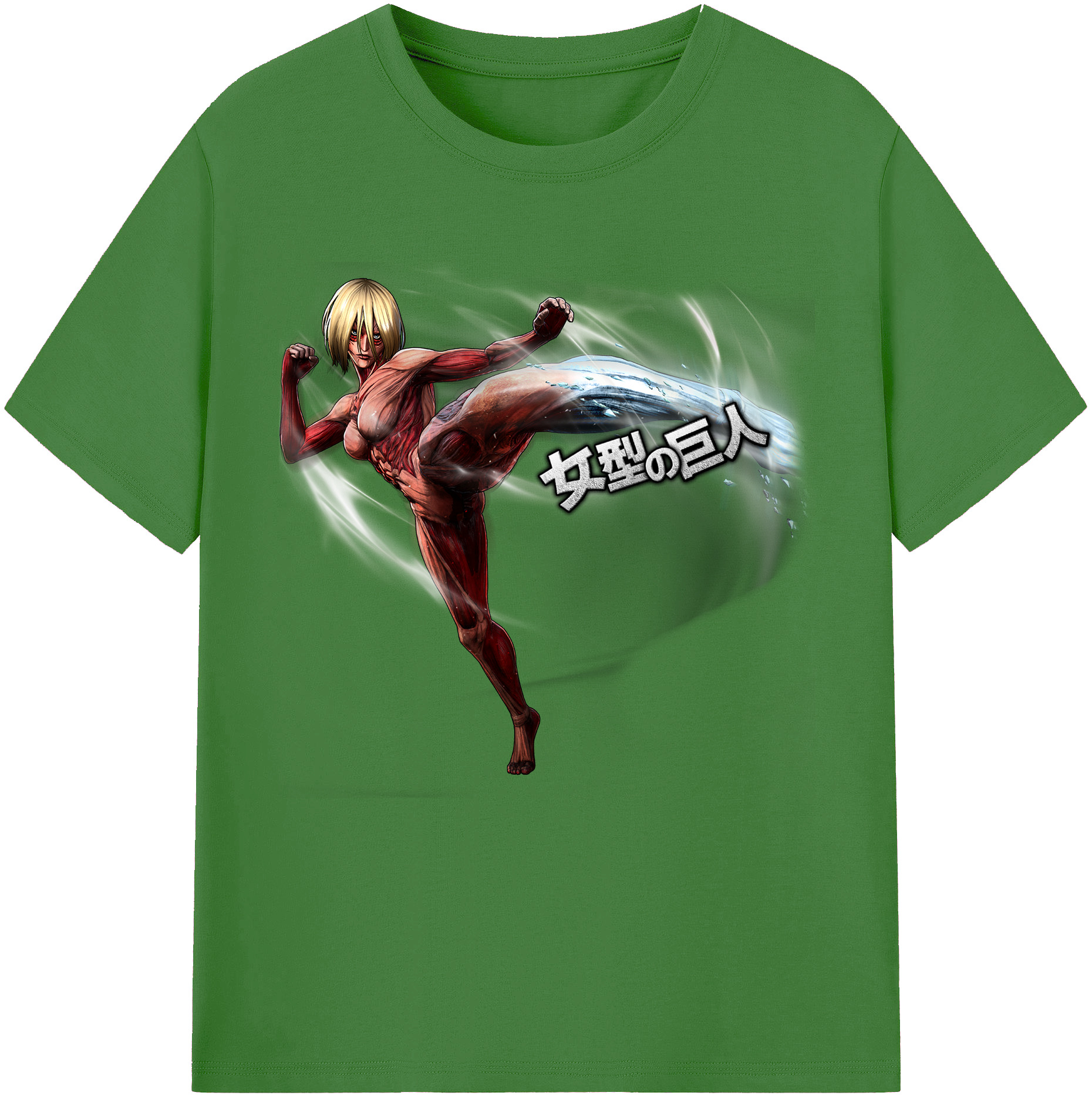 （画像用） 進撃の巨人 Attack on Titan レディースカジュアルプリントTシャツ（綿100％）